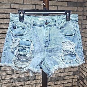 KanCan Distressed Jean Shorts Sz 7/27